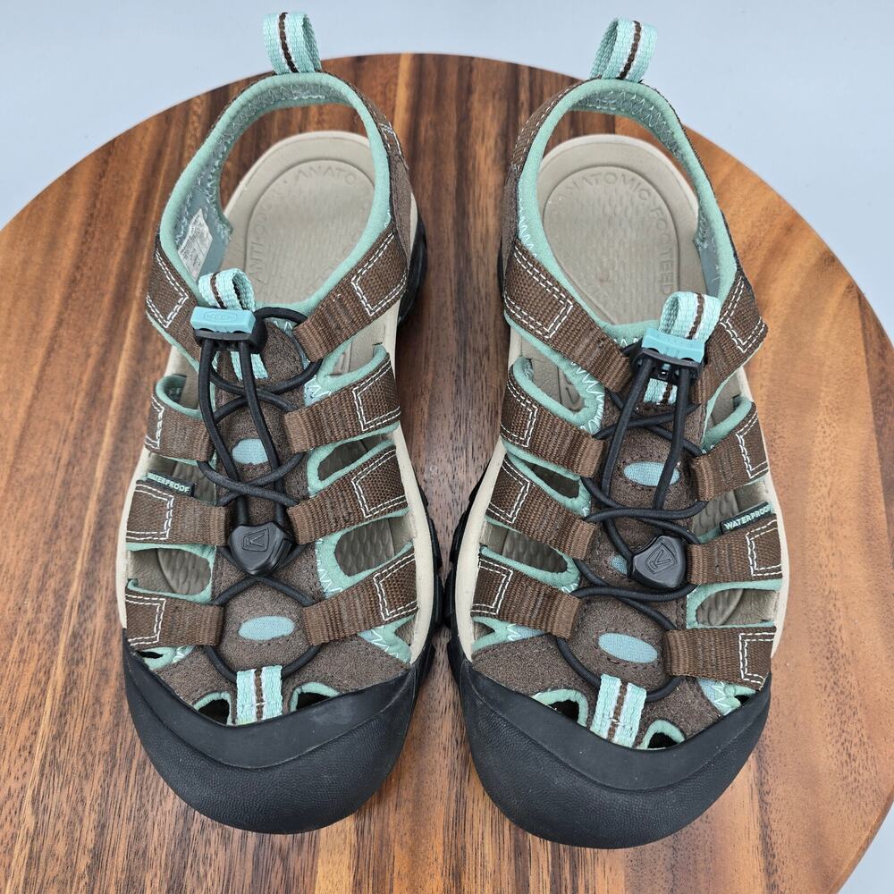 Keen Newport H2 Sandals Women's 6 Brown Sage Blue Hiking Trail Sport Outdoor - Picture 4 of 6